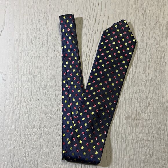 Eagle Blue Christmas Ornaments Men's Silk Necktie New 3.5"/58" Holiday Tree NWT - Picture 3 of 10